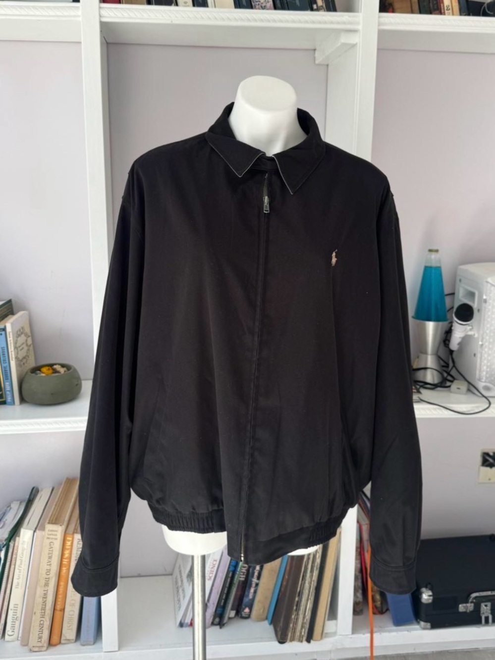 Polo by Ralph Lauren Black Zip-Up Bomber Jacket